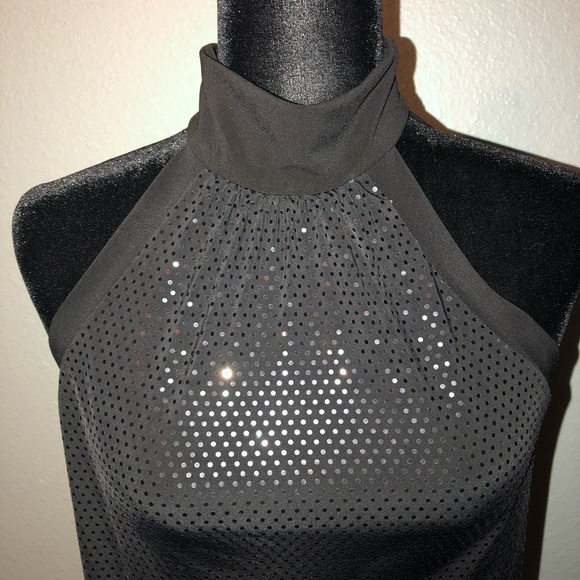 Black Halter Neck Top - Picture 2 of 8